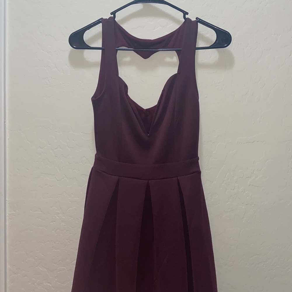 Purple Heart cut dress